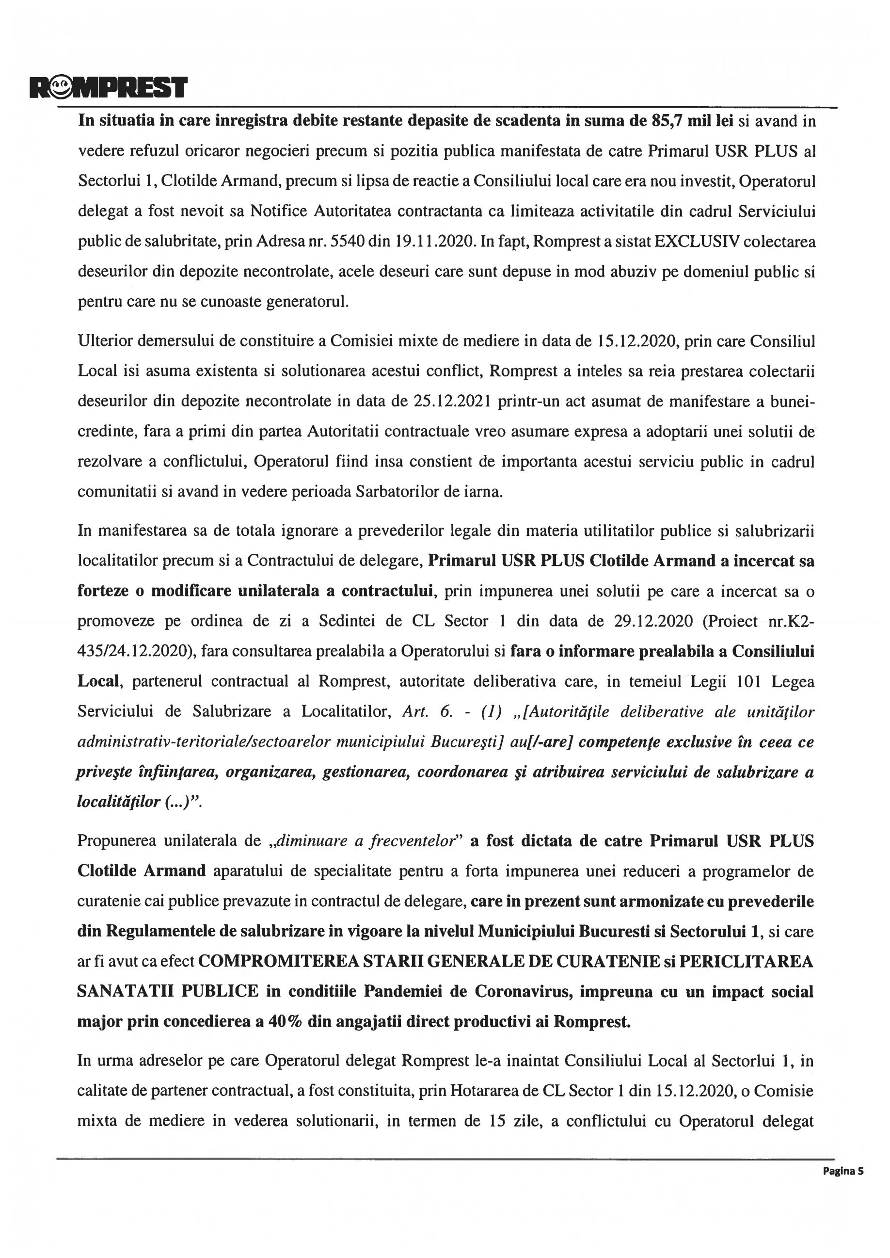 scrisoare deschisa