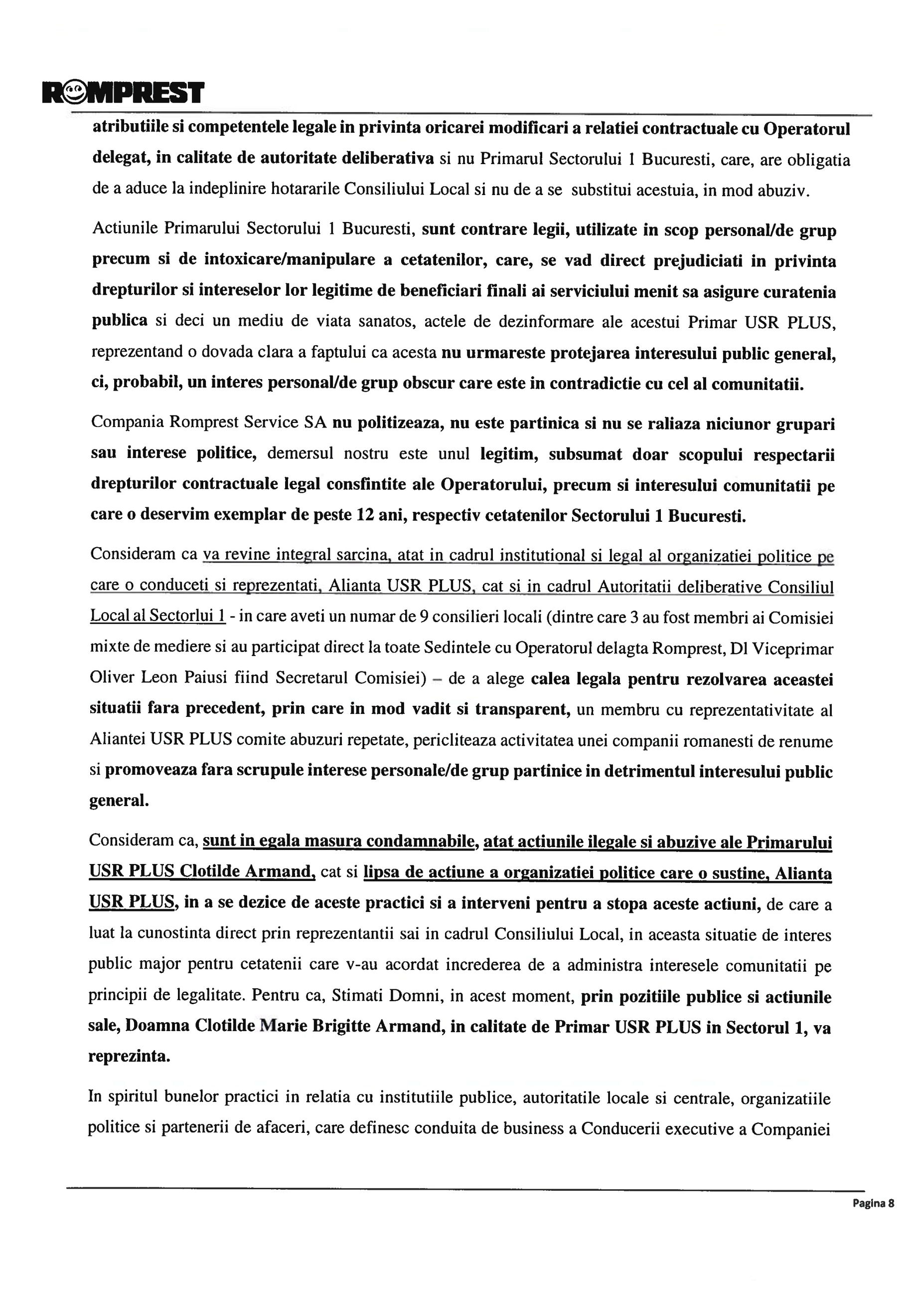 scrisoare deschisa